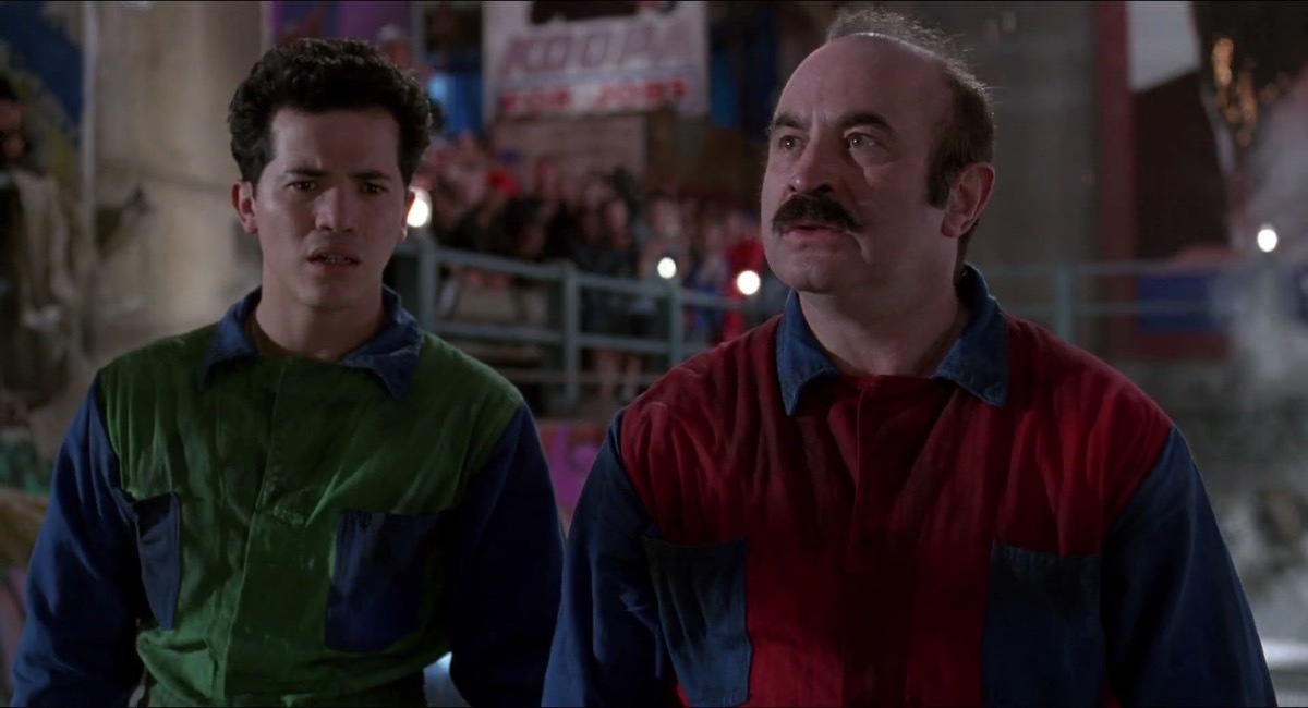 John Leguizamo and Bob Hoskins in Super Mario Bros.