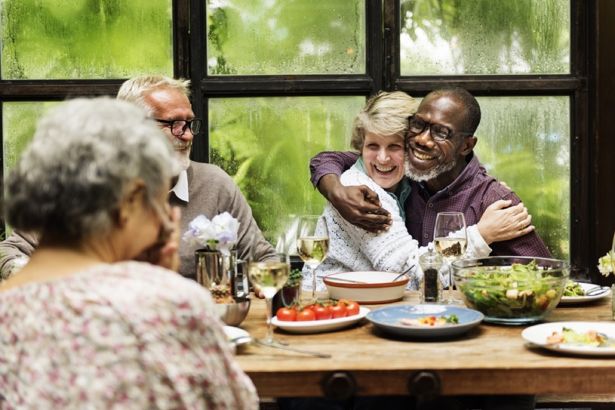 older couple on a double date, better wife after 40