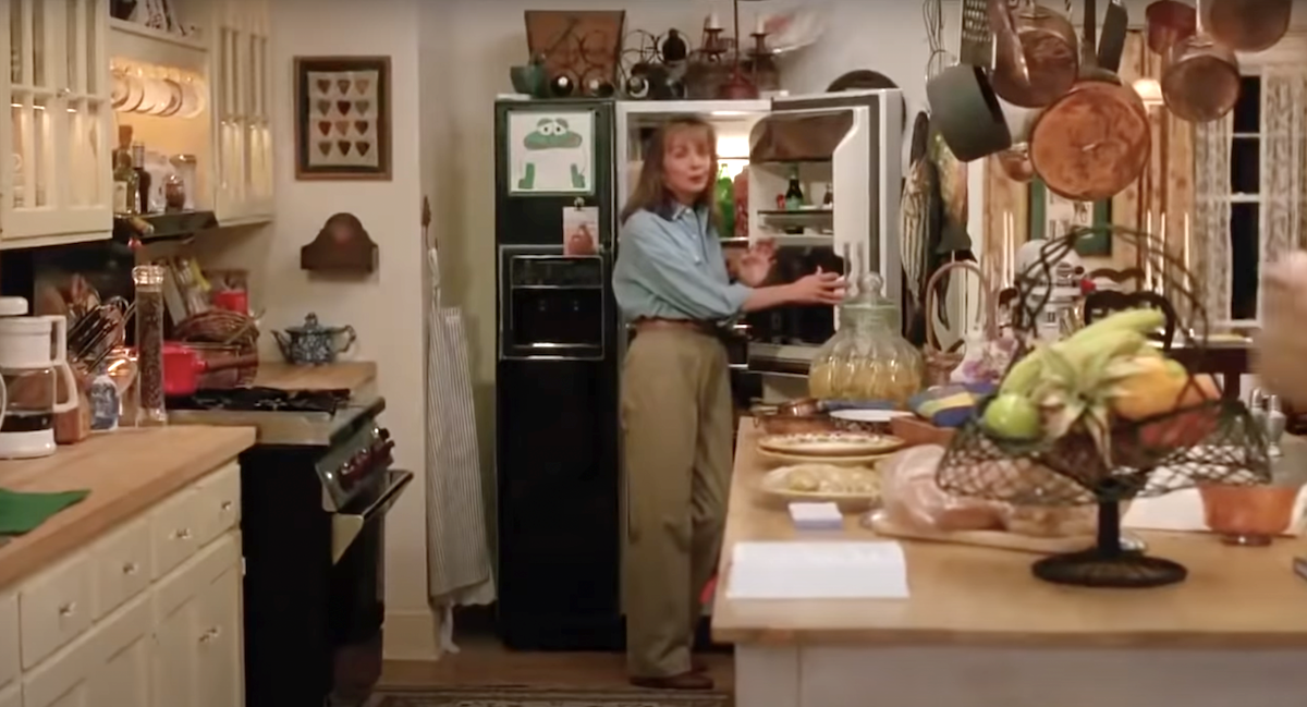 Characters George and Nina Banks' kitchen in the movie 