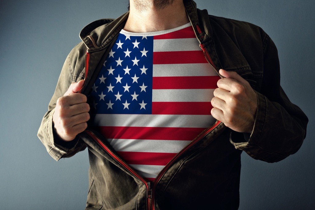 patriotism, american flag t-shirt july fourth traditions