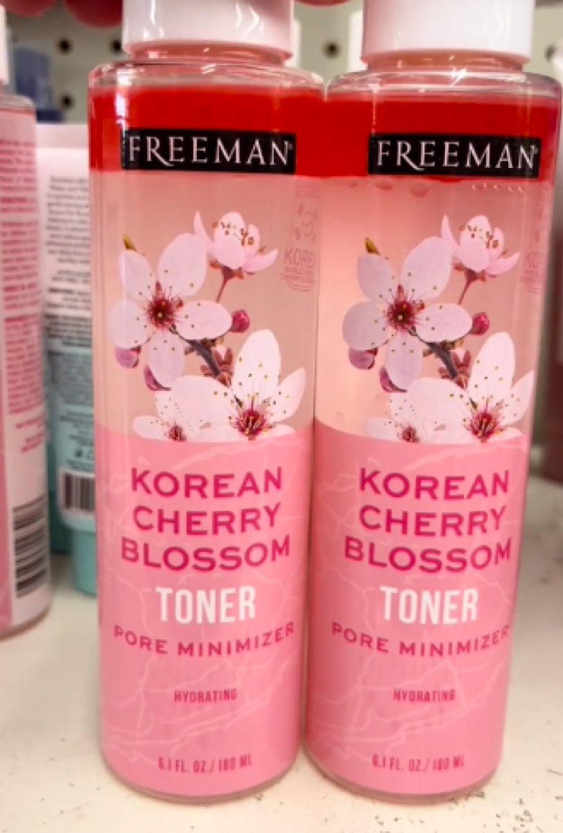 Dollar Tree Korean Beauty freeman cherry blossom toner