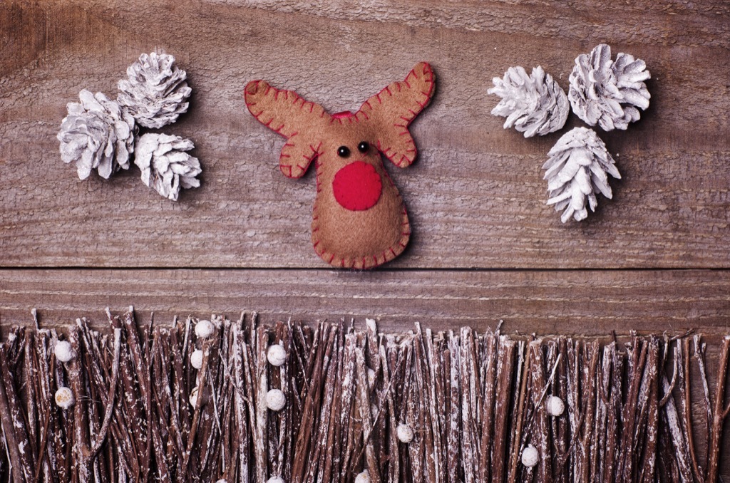 Felt Rudolph decoration