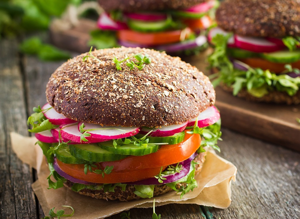 whole grain hamburger bun