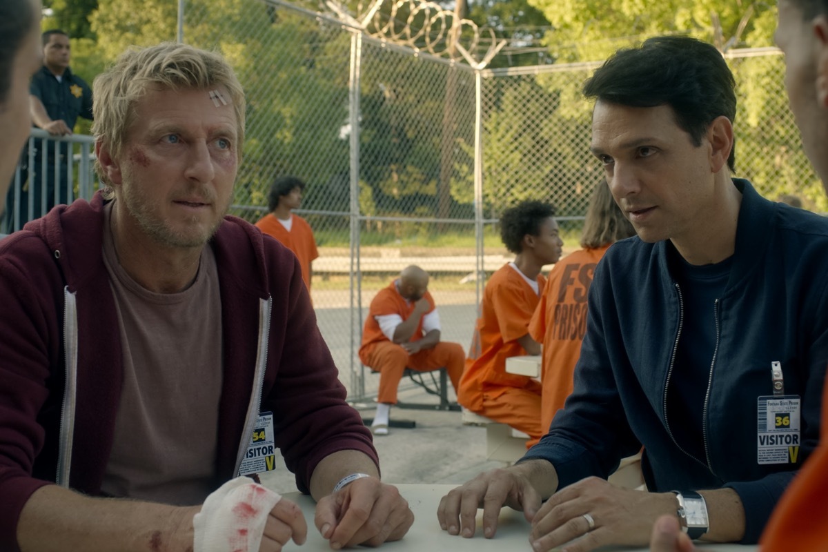 William Zabka and Ralph Macchio in Cobra Kai