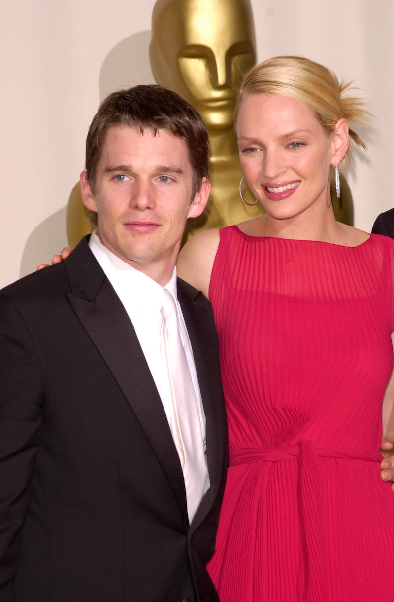 Ethan Hawke and Uma Thurman at the 2000 Oscars