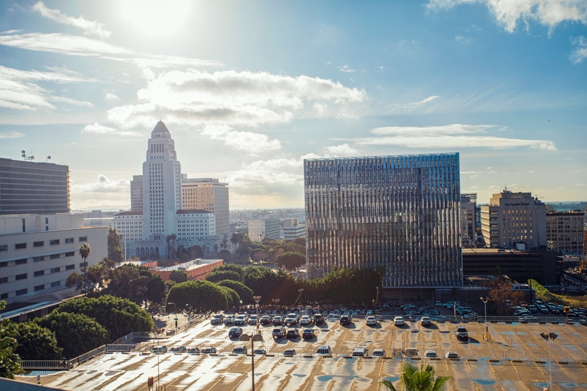 cityscape photo of Los Angeles, California in the morning