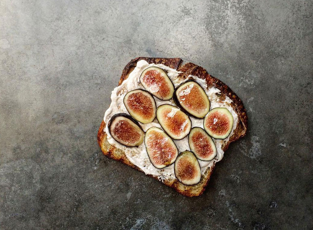 Fig goat cheese toast