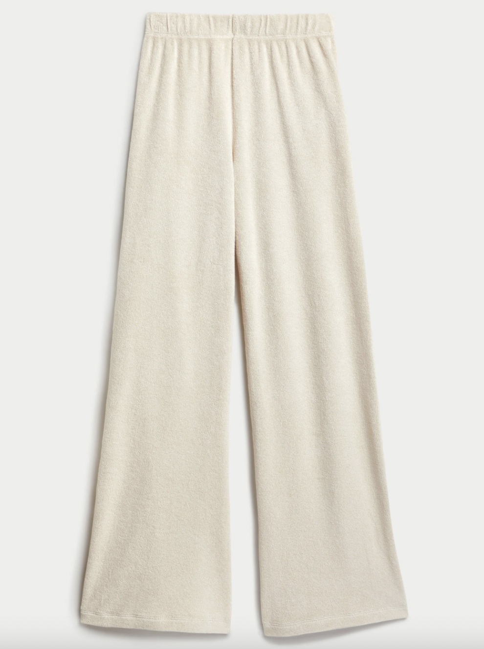 off-white wide-leg pants on white background