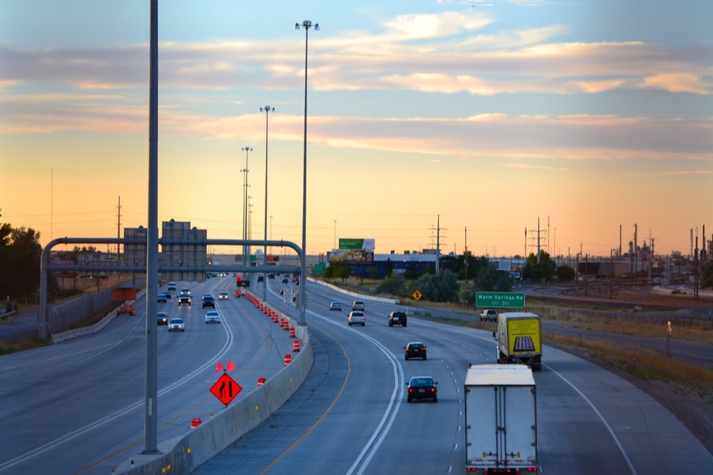 utah i15 busiest road every state