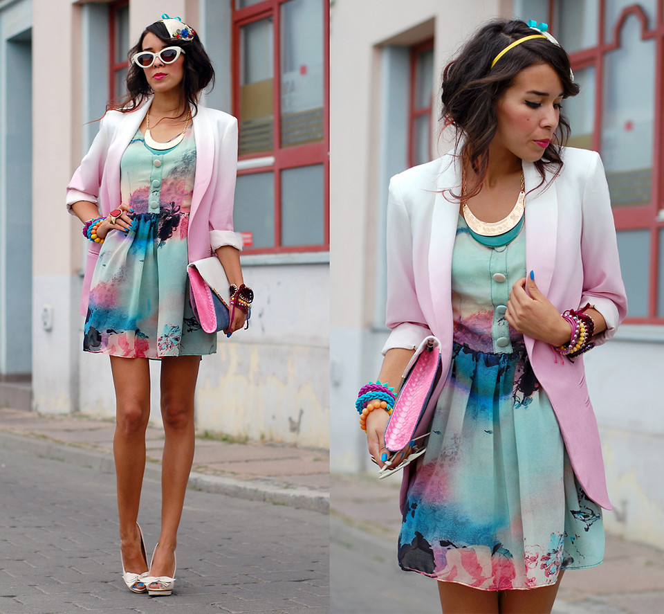 6. Watercolor tie dye dress