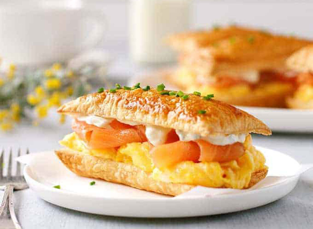 smoked salmon feuille