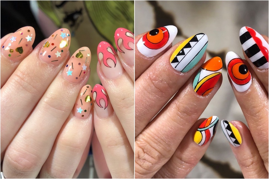 Bright Nail Designs #4 | 34 Best Winter Nail Design Ideas | Her Beauty