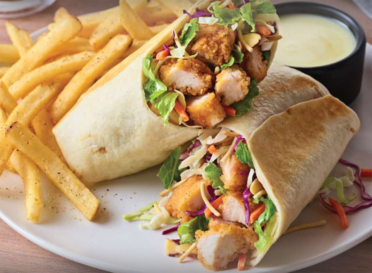 oriental chicken salad wrap