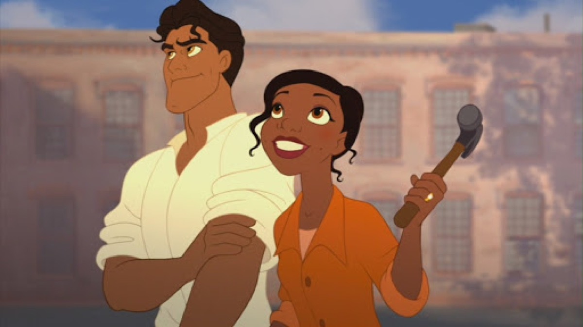 prince naveen and tiana in the princess and the frog