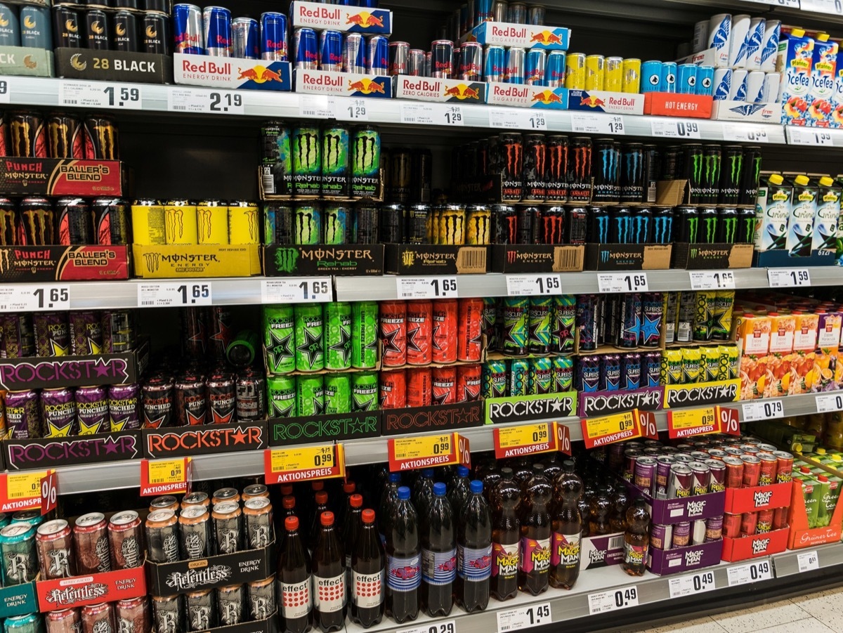 Energy Drinks Aisle