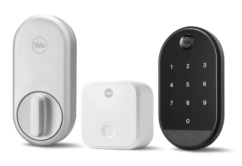 A Yale Smart Lock set, including keypad