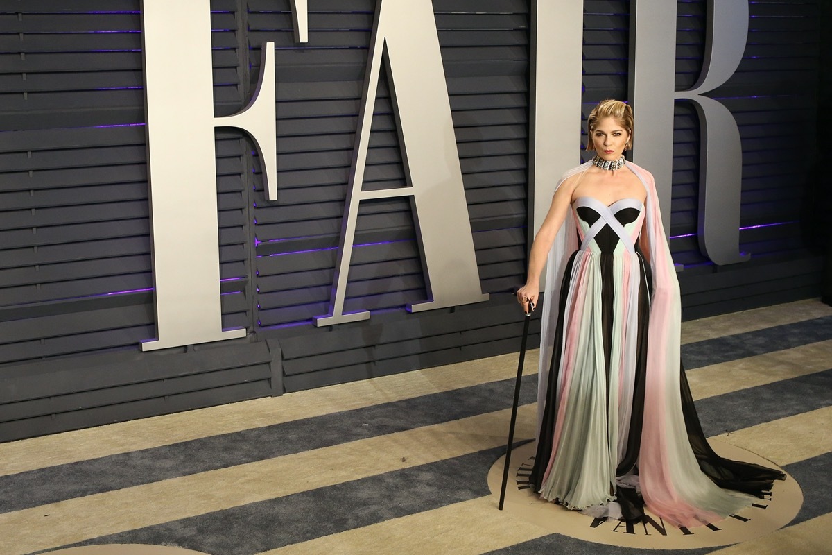 Selma Blair at the 2019 Vanity Fair Oscar Party at The Wallis Annenberg Center for the Performing Arts on February 24, 2019 in Beverly Hills, CA