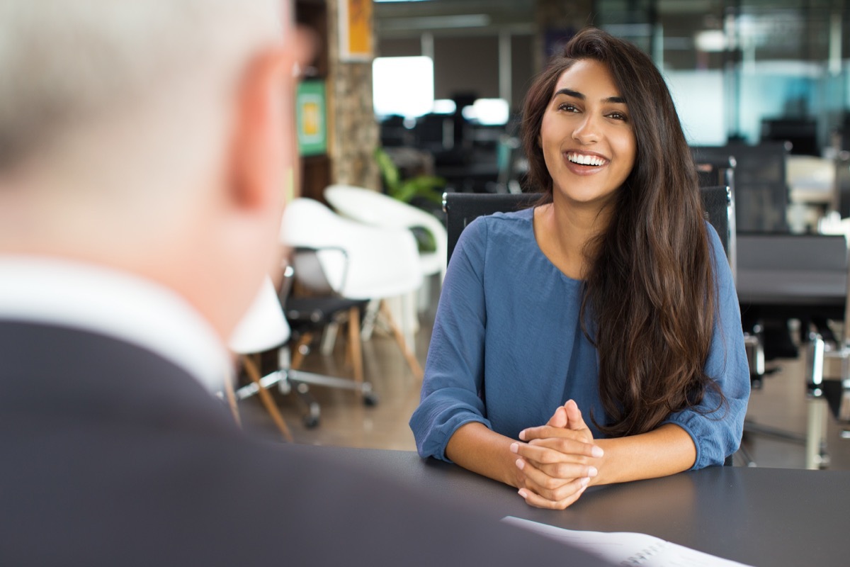 women at job interview worst interview answers