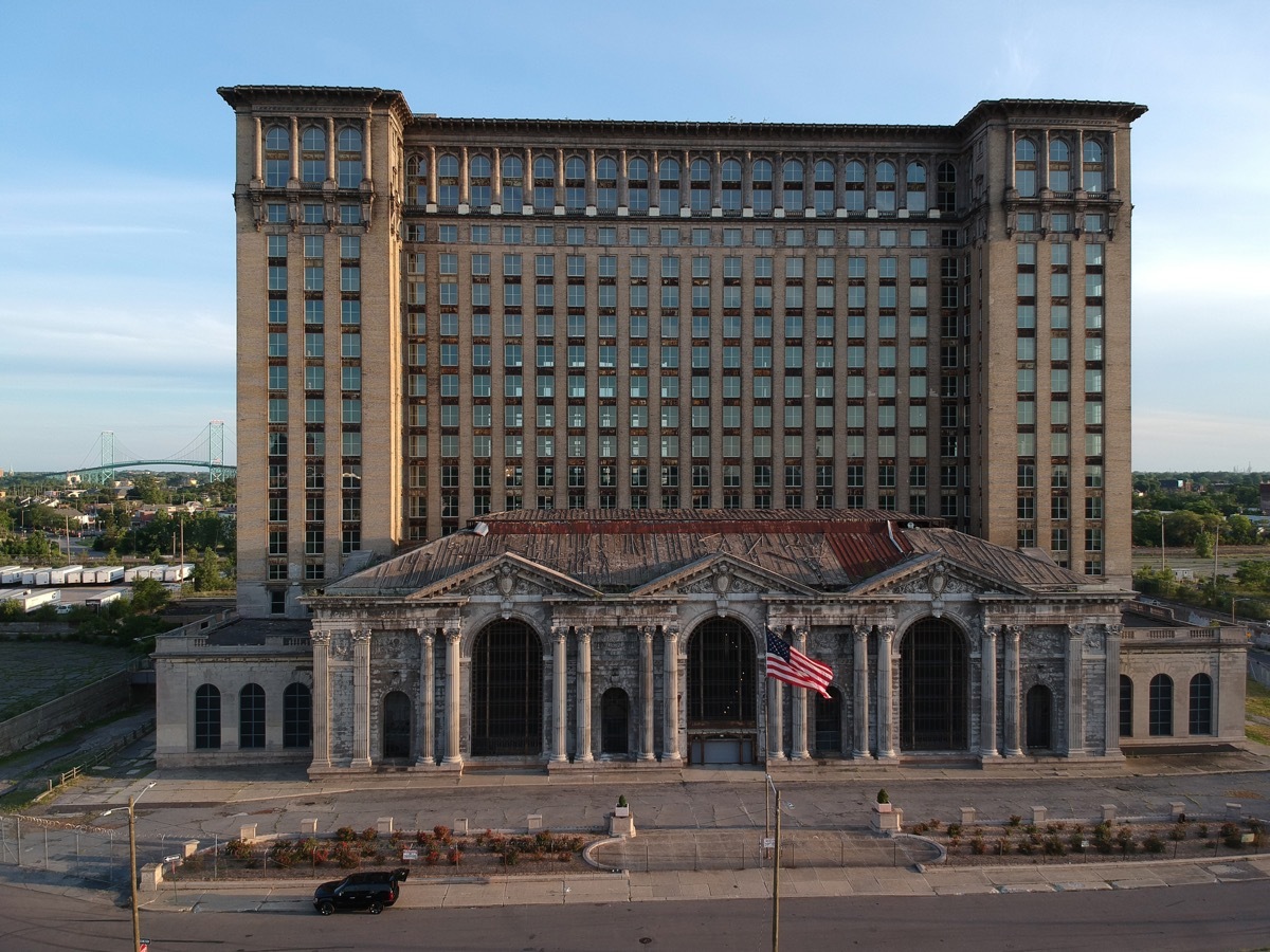 Michigan Central Station Detroit creepiest abandoned buildings