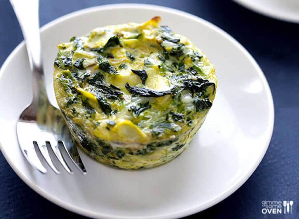 Spinach artichoke quiche cups