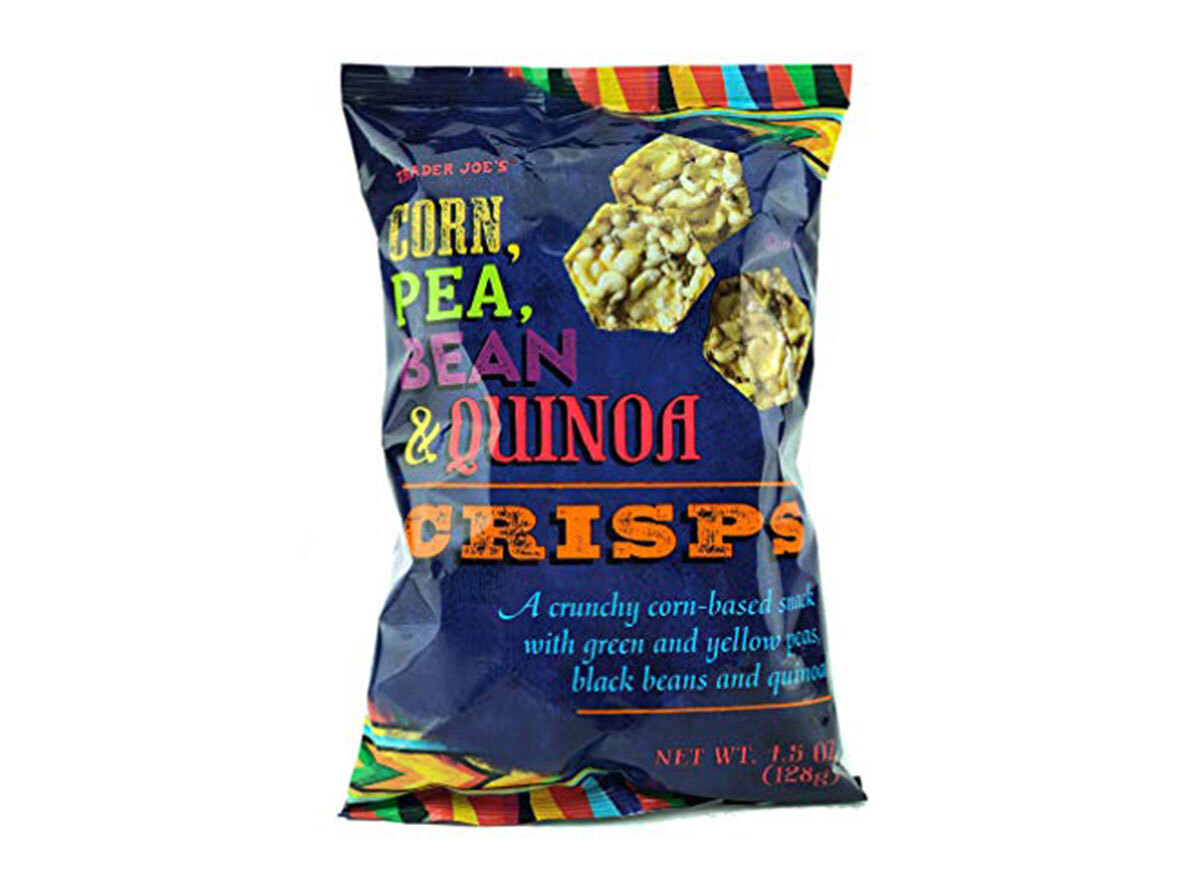 corn pea bean quinoa crisps