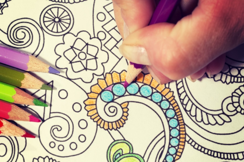 Woman Coloring {Stay Sane During the Holidays}