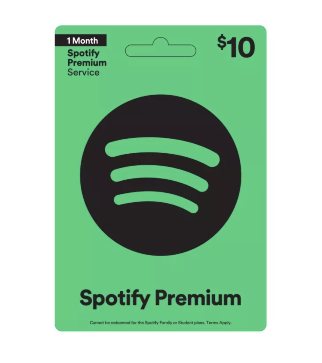 spotify gift card