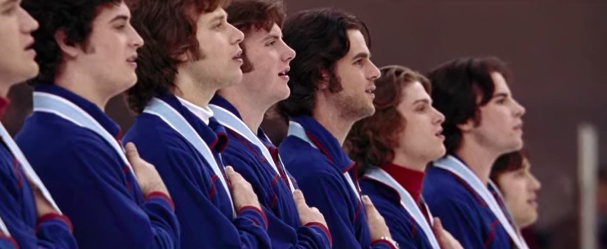 Medal ceremony scene in the movie Miracle