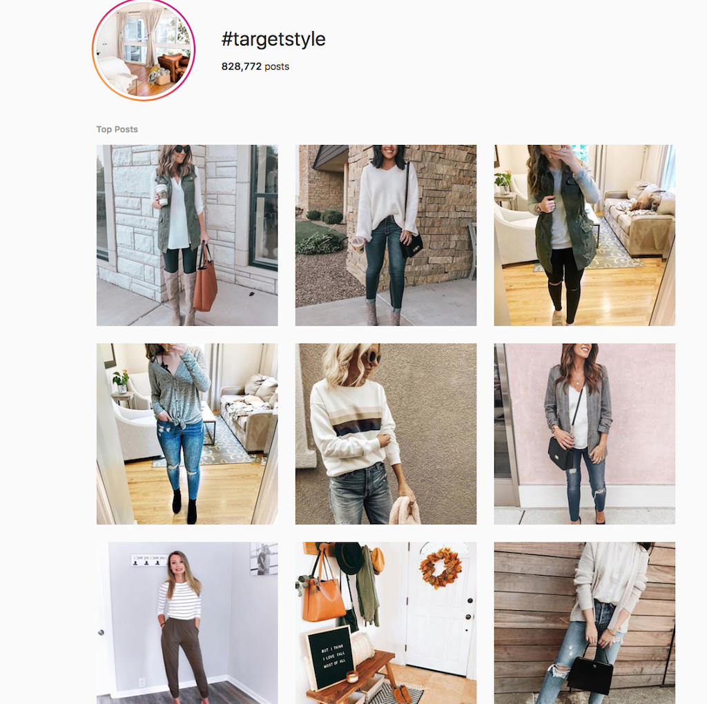 Instagram fashion inspiration shows nine women taking pictures of their outfits, as compared to the 20th century without this technology