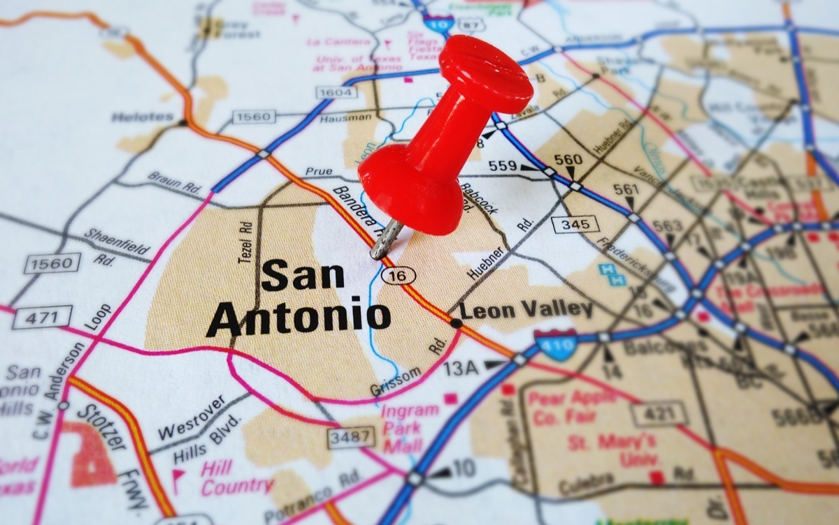 san antonio map