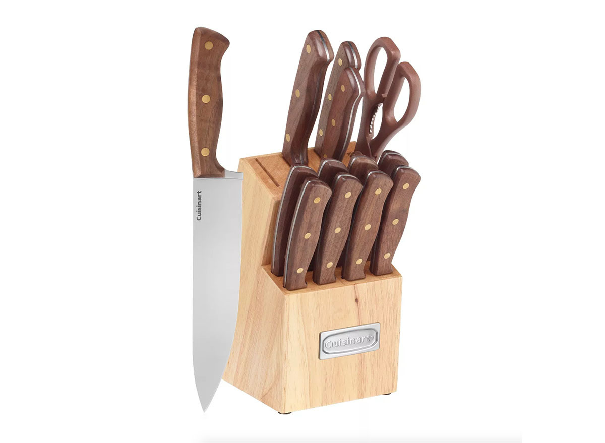 cuisinart advantage walnut triple rivet cutlery