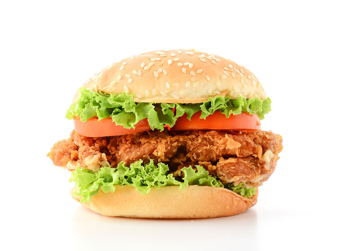 crispy chicken burger