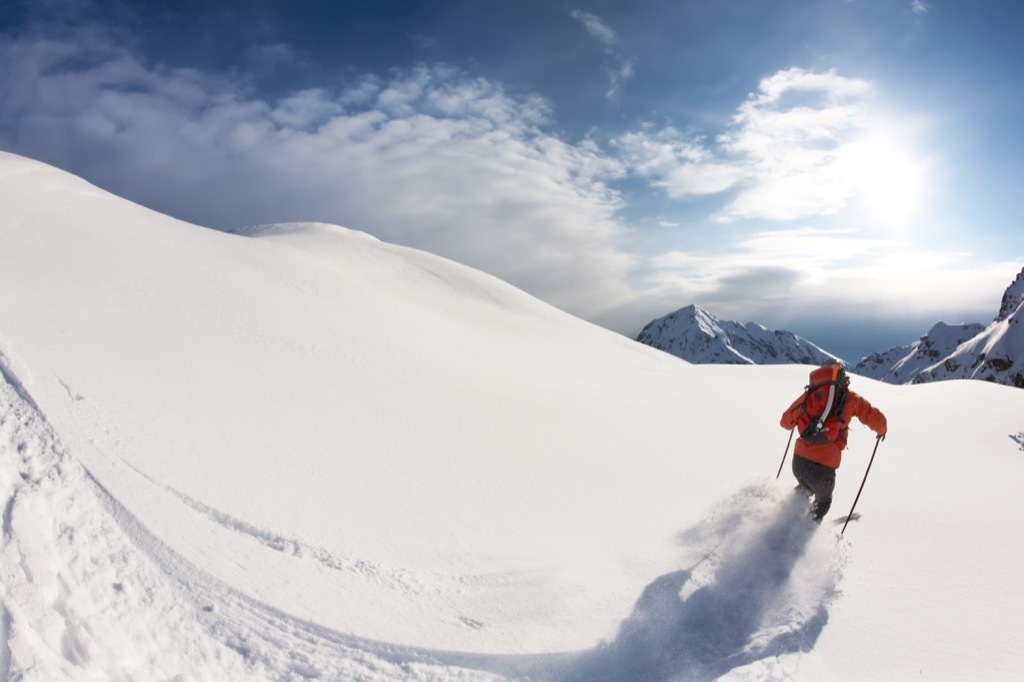 italian alps dolomoites skiing