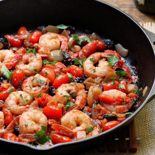 Shrimp Puttanesca | 12 Easy But Delicious Shrimp Recipes | Her Beauty