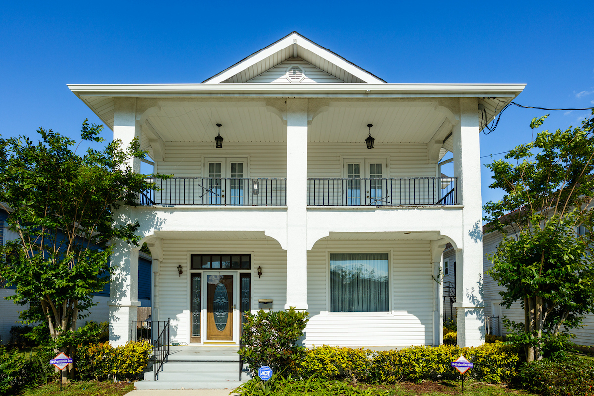 A newly constructed home near New Orleans, LA