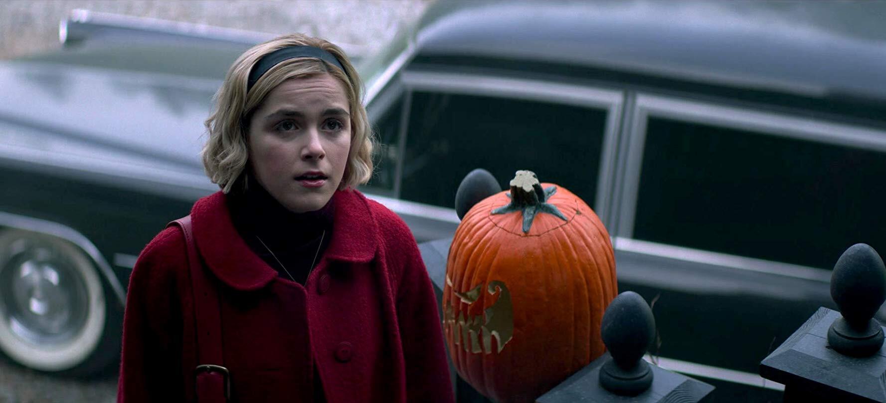 kiernan shipka in the chilling adventures of Sabrina