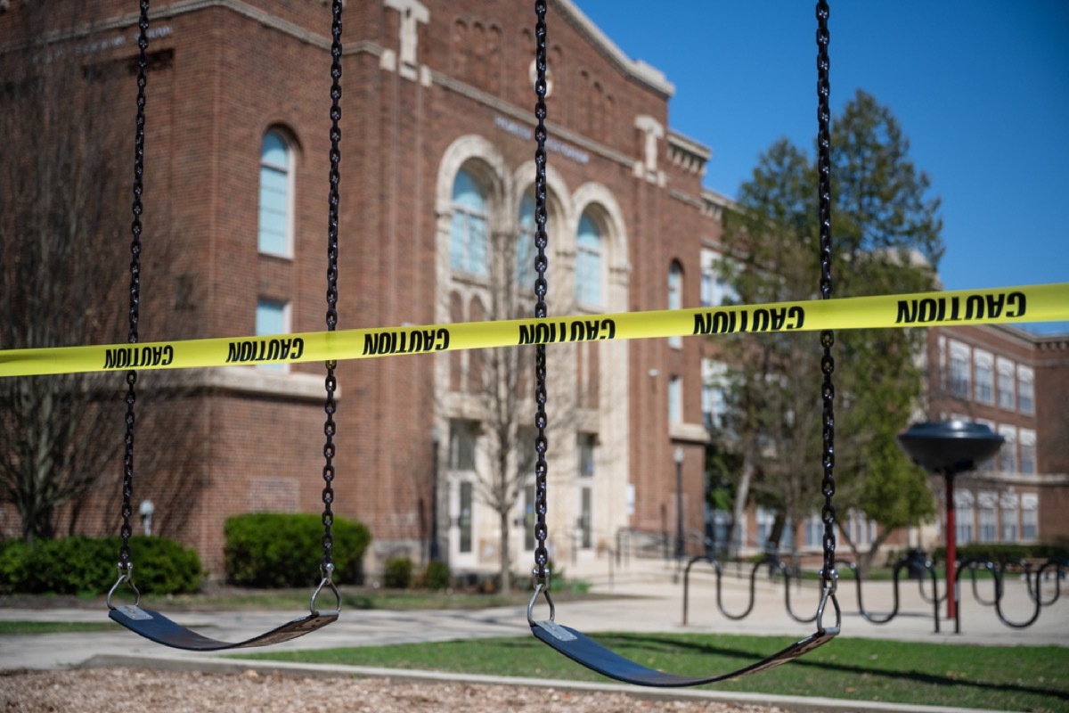 closed school playground in grand rapids michigan