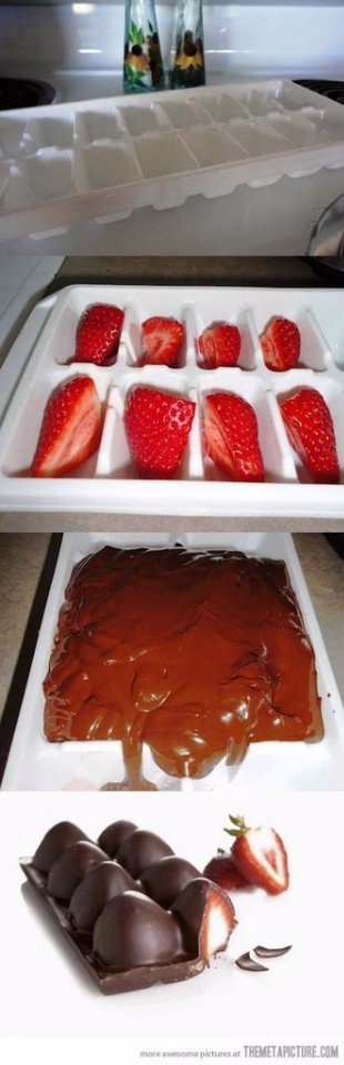 4. Chocolate covered strawberries