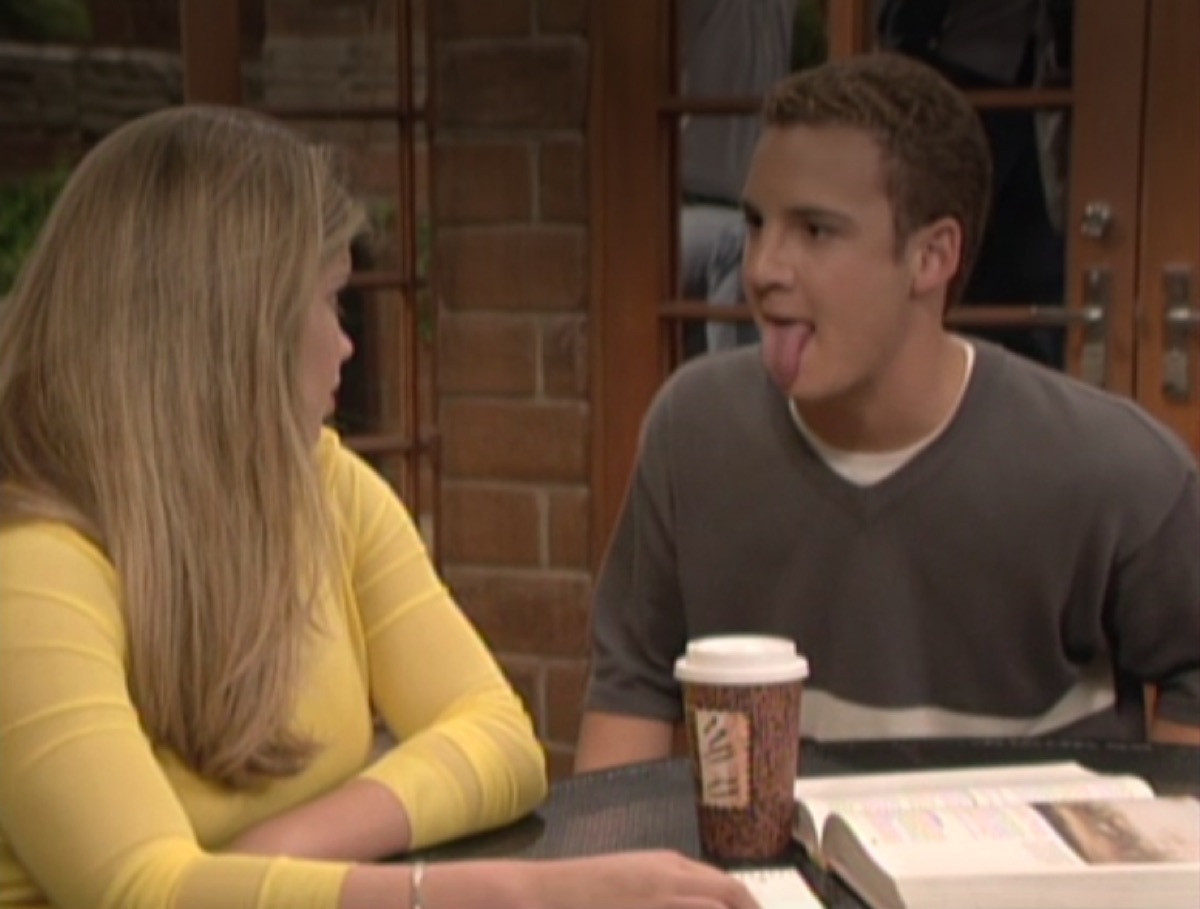 Danielle Fishel and Ben Savage in Boy Meets World