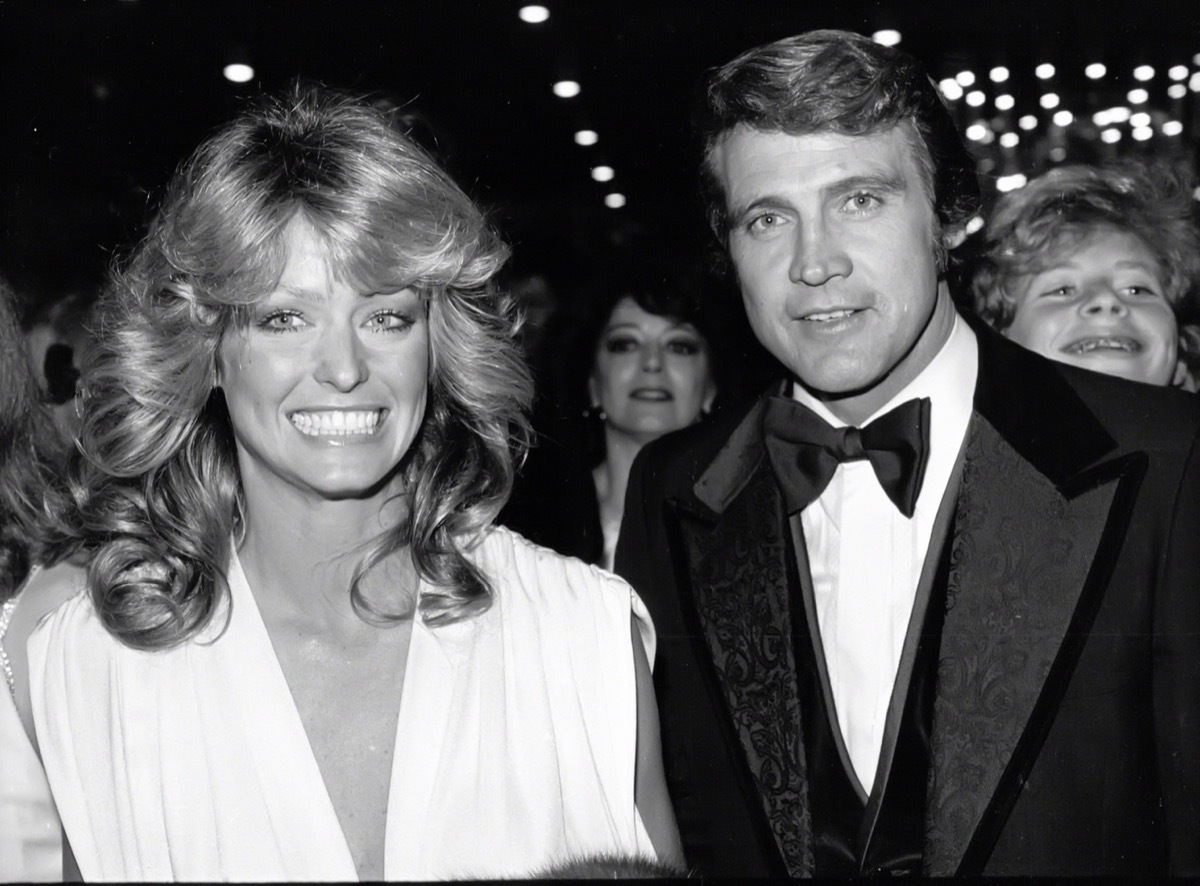 Farrah Fawcett and Lee Majors in 1978