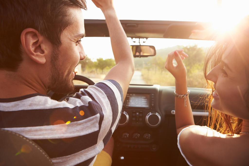 Couple in Car Romance