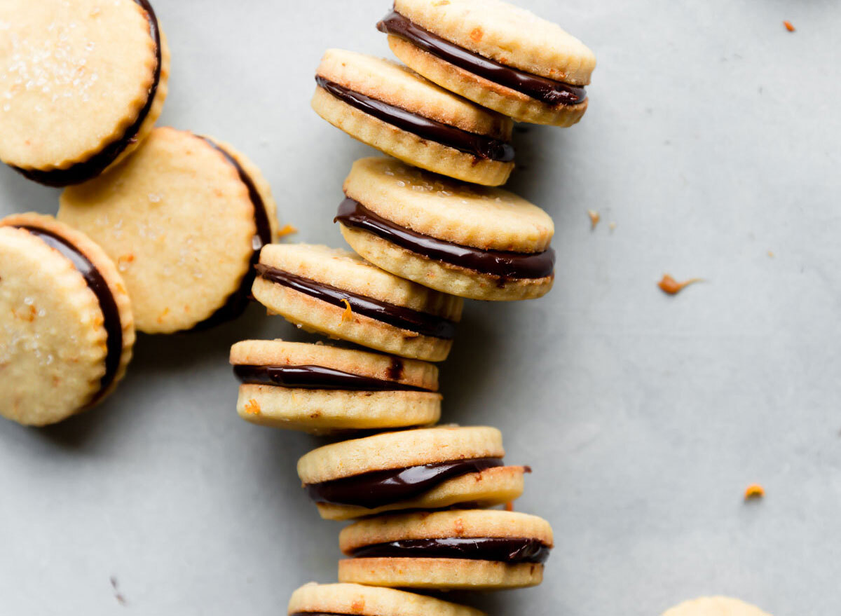 orange butter shortbread cookies