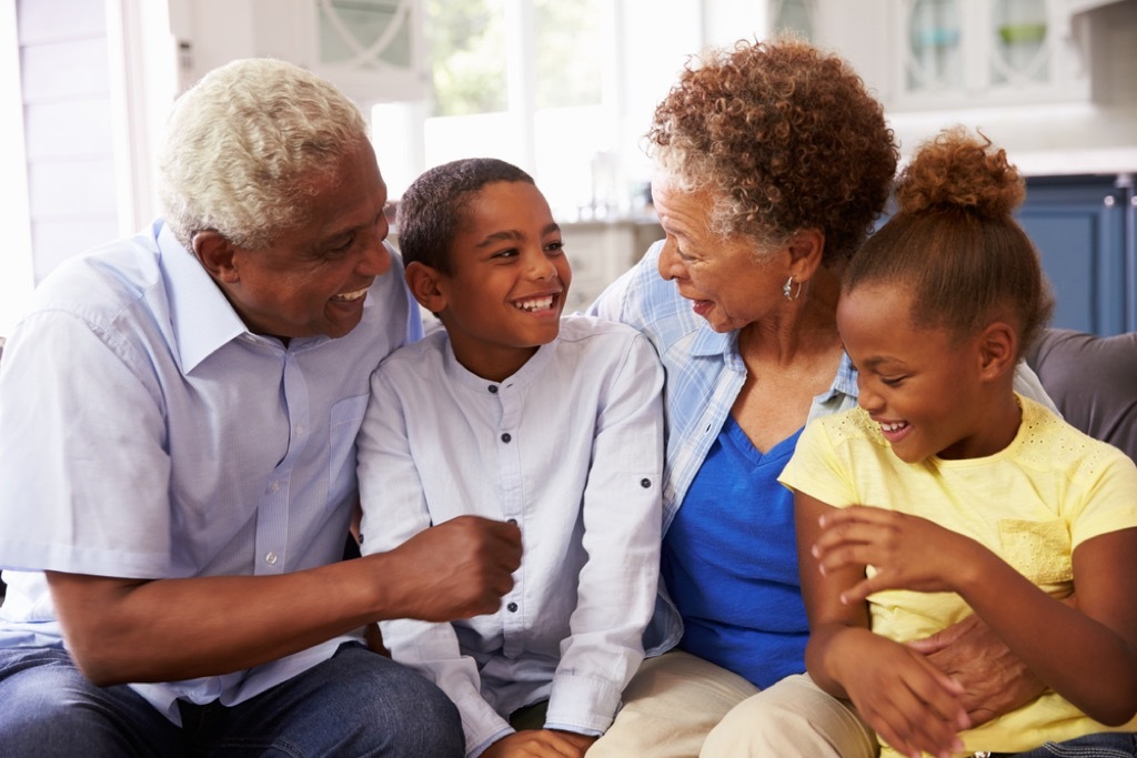 grandparents with grandkids