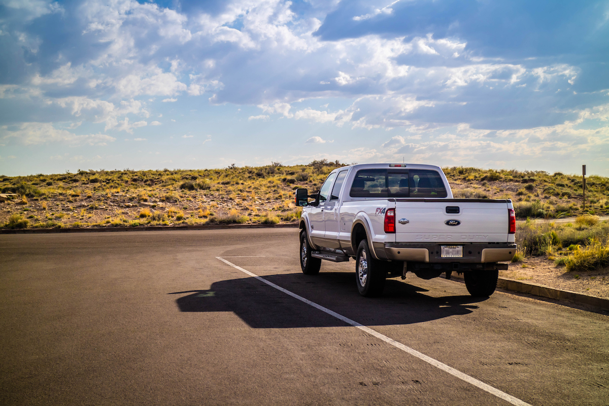 White Ford F-350