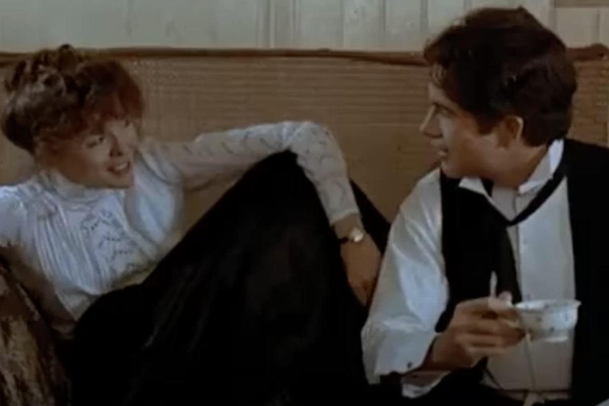 Dianne Keaton and Warren Beatty in 