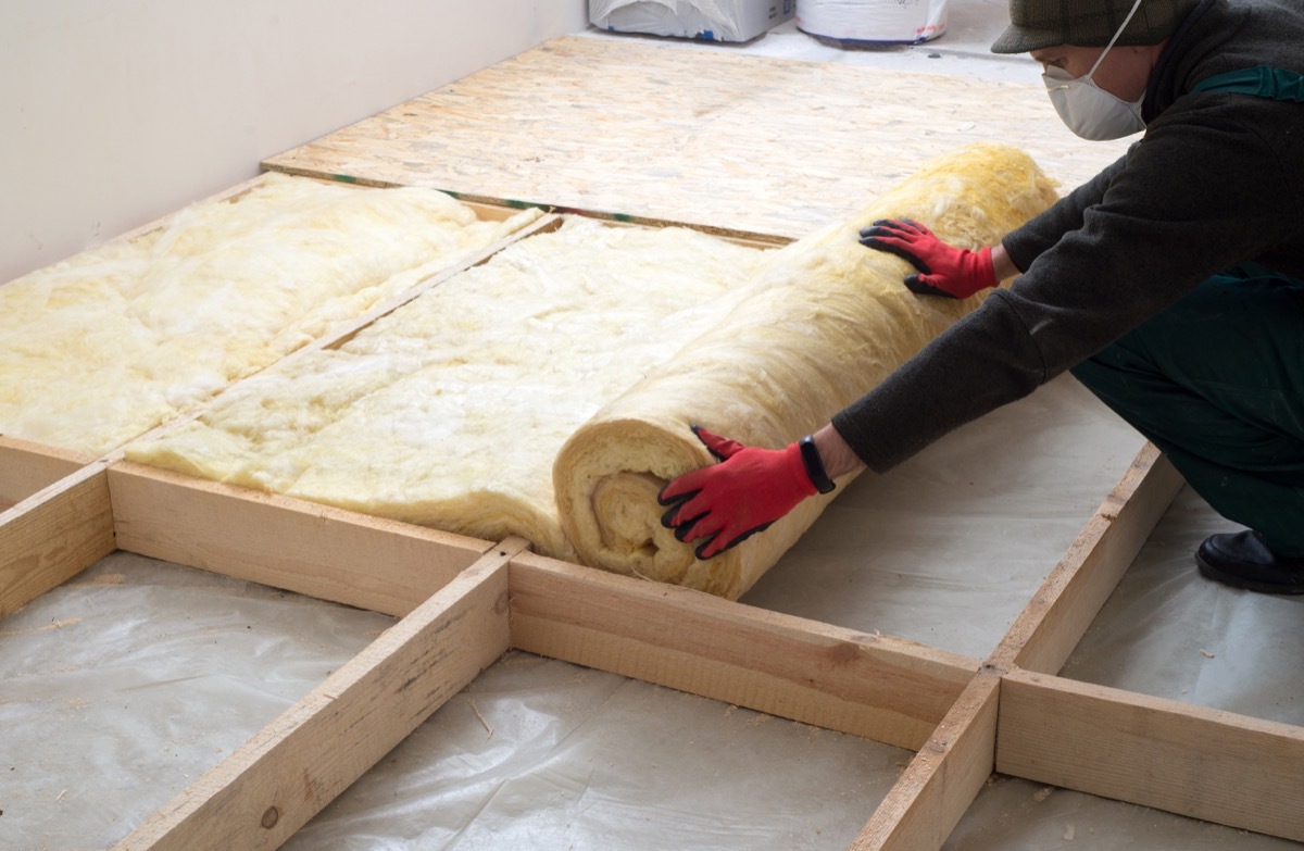 Insulation on the Attic Floor {How to Winterize a Home}