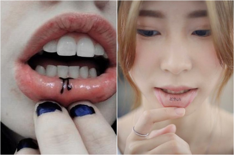  28 Cute Lip Tattoo Ideas For Girls #5 | Her Beauty