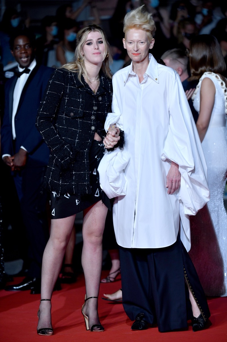 Tilda Swinton and her daughter Honor Swinton Byrne