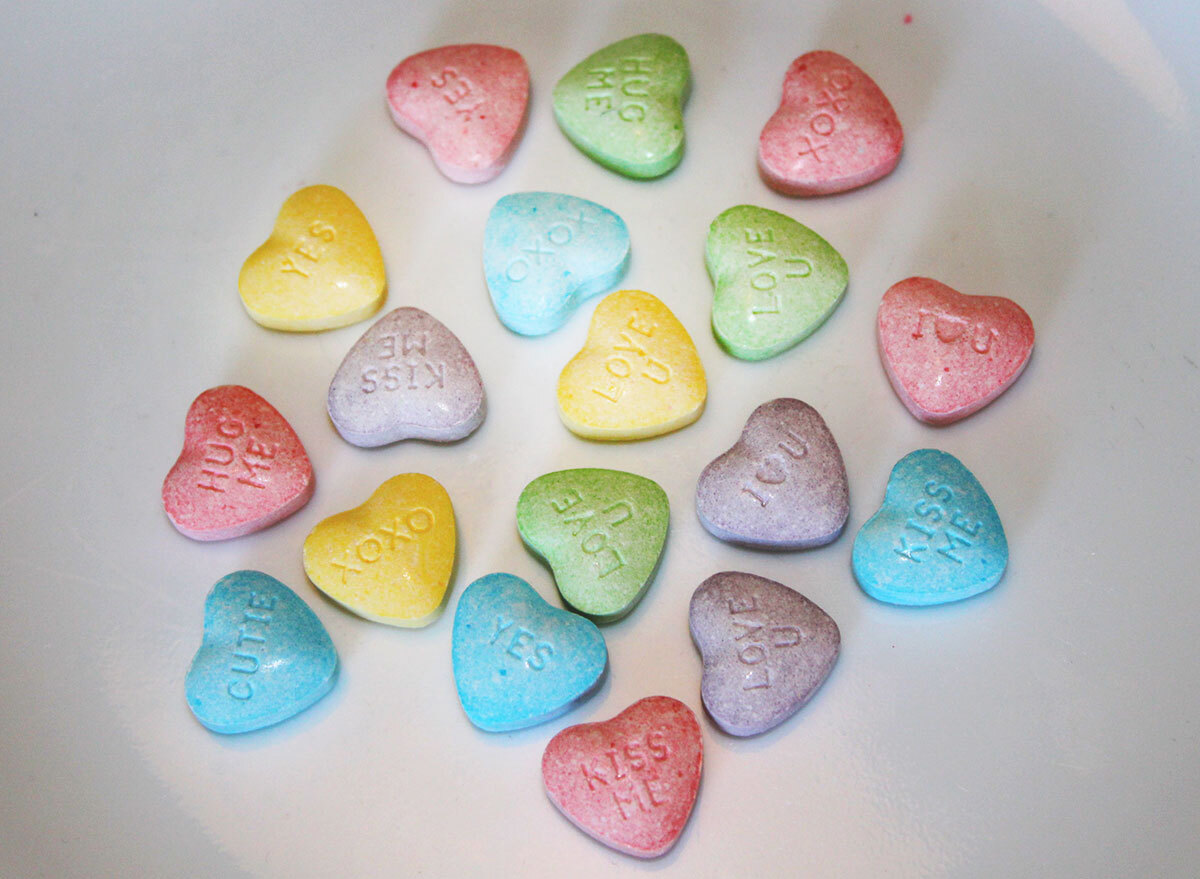 Sweet-tart hearts