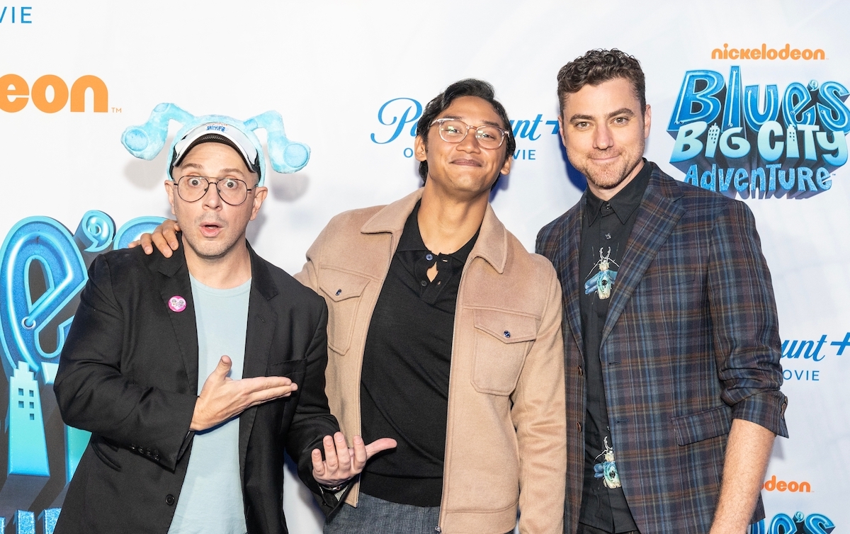 Steve Burns, Josh Dela Cruz, and Donovan Patton at the premiere of 